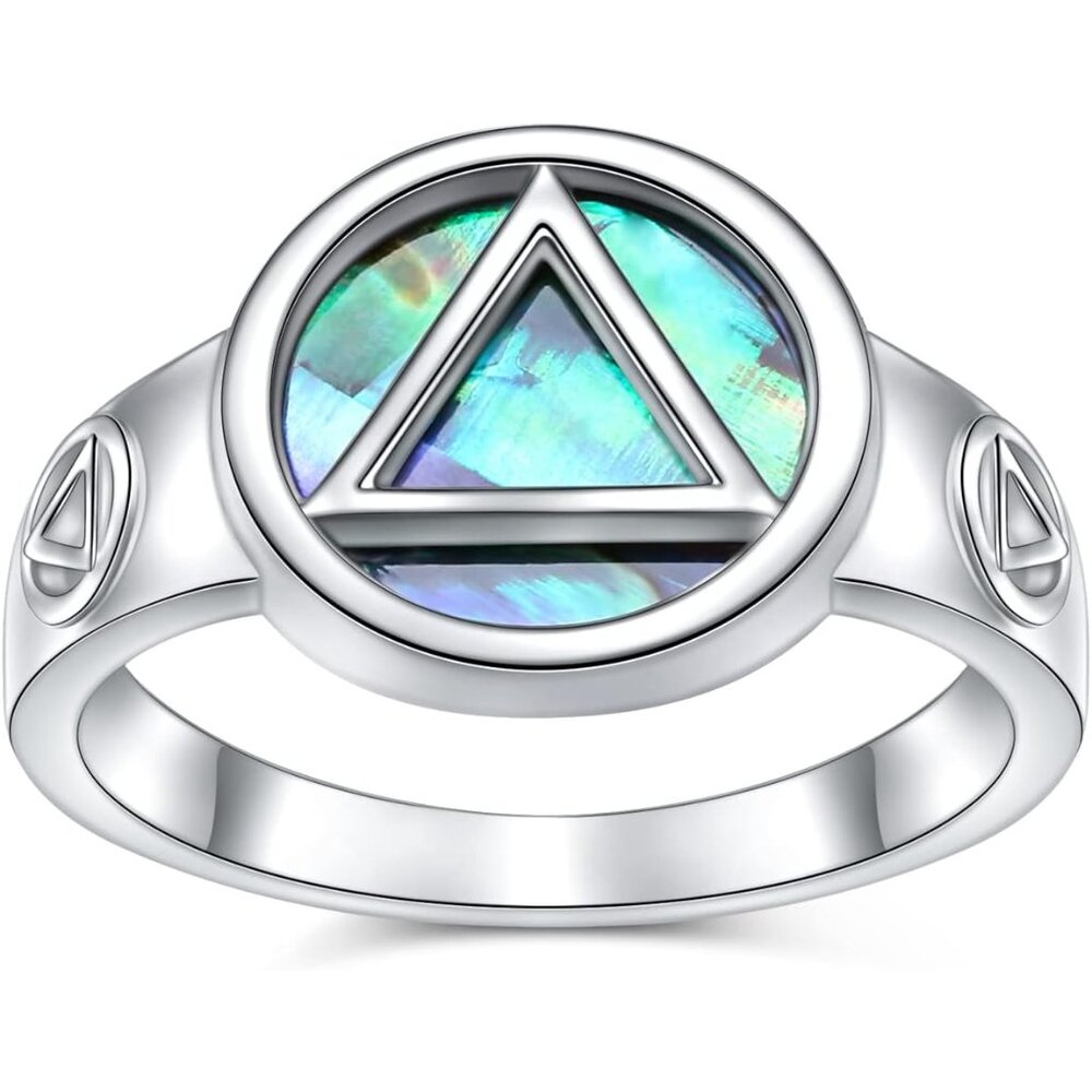 Alcoholics Anonymous Gifts 925 Sterling Silver Aa Symbol Alcoholics Anonymous Je